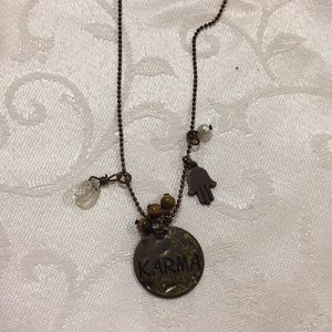 Black rustic necklace